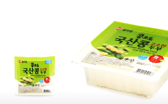 [종가집] 국산콩두부부침용 (380g)국산콩 100%고소함 가득!