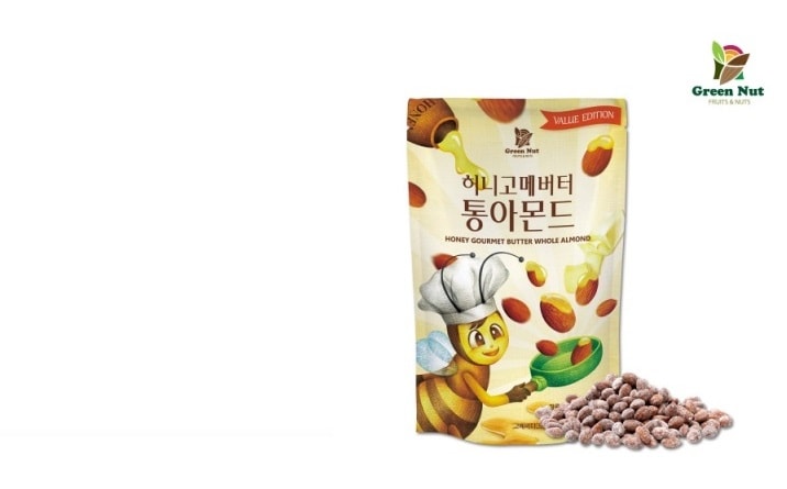 [그린너트] 허니버터아몬드 총 650g250g+200g+200g프랑스산 고메버터 함유