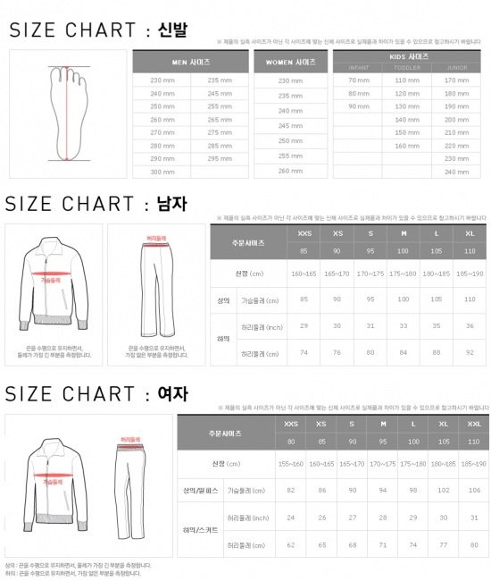 사이즈 표시