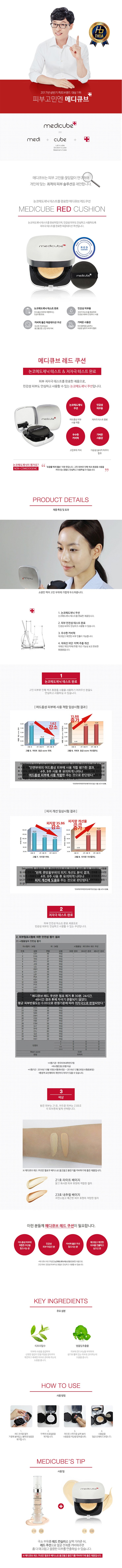 Medicube Shinsegae Hanam store red cushion SET ori