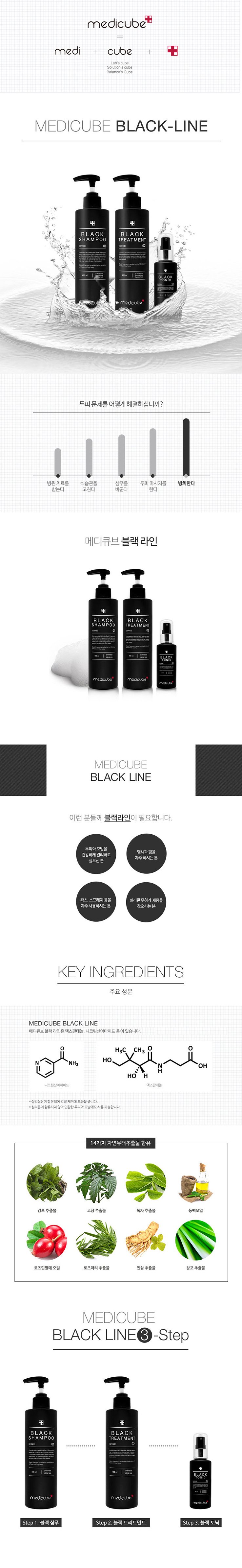 Medicube Shinsegae Hanam dot black line 3-piece se