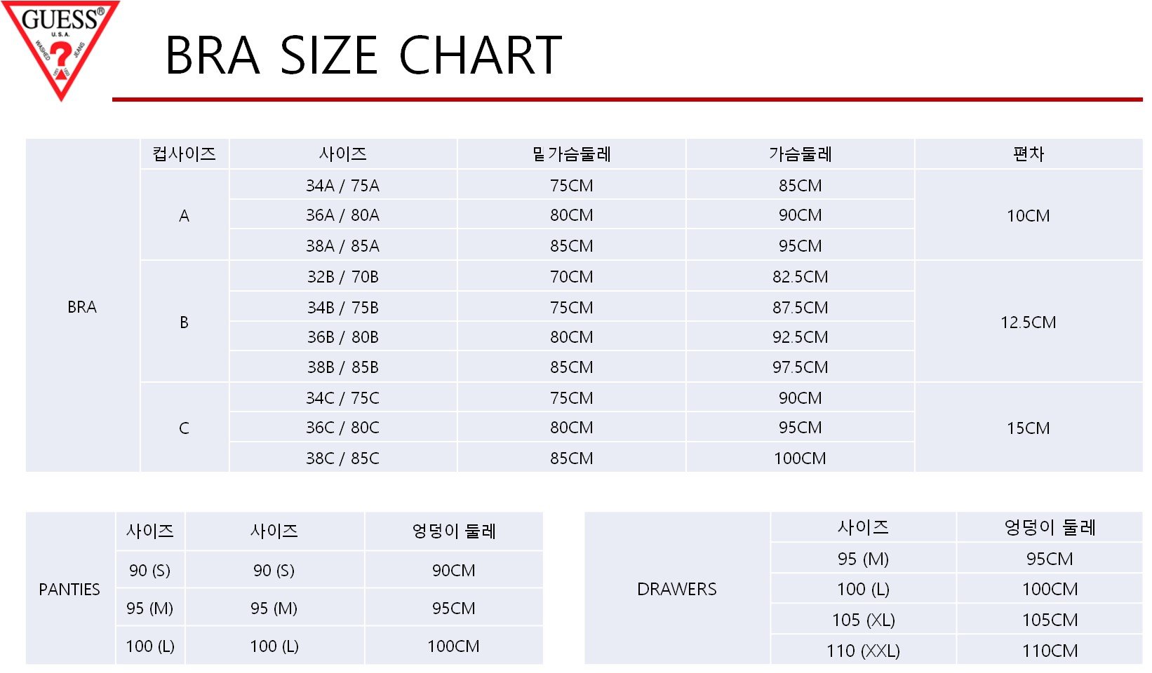 사이즈 체크