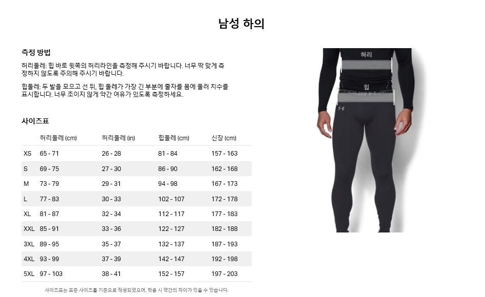 사이즈 설명