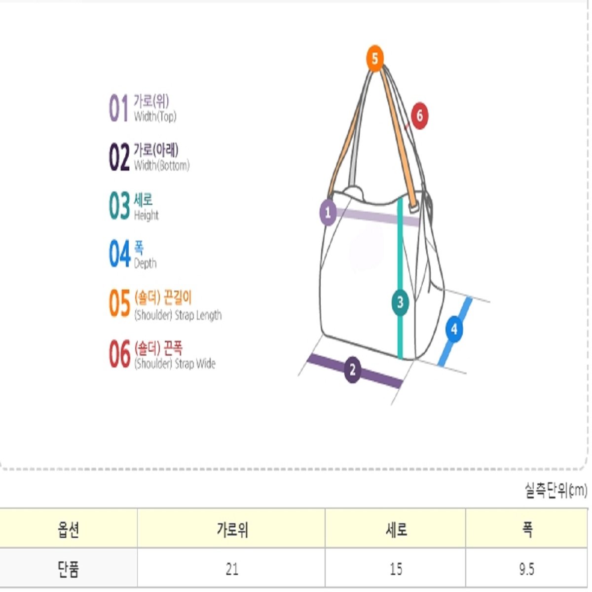 사이즈표