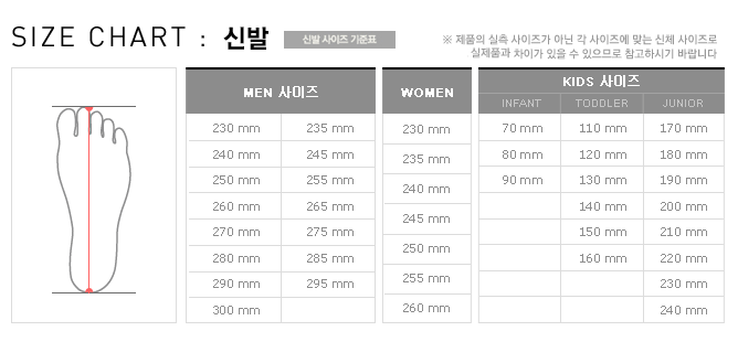 사이즈 차트