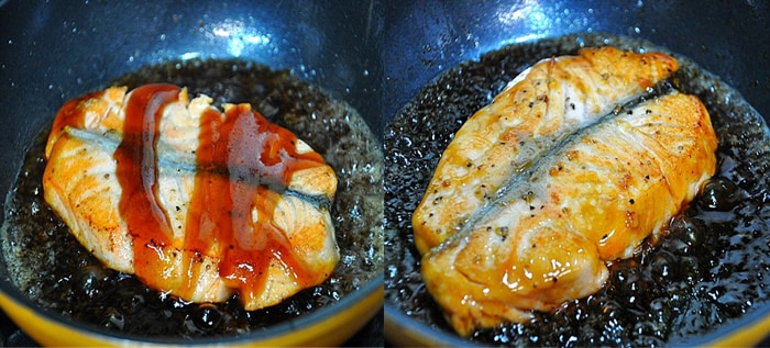 연어 새싹 조림