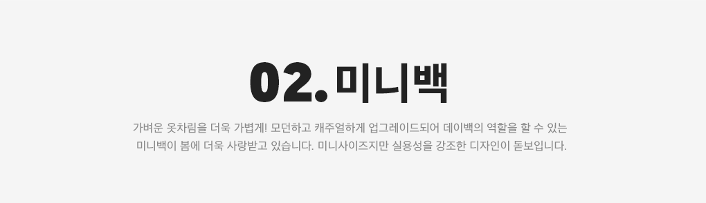02. #미니백