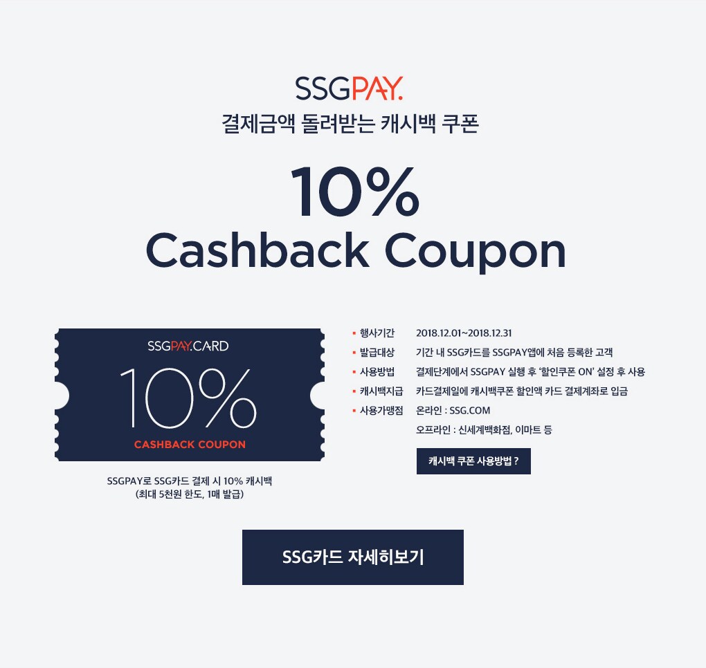 10% Cashback Coupon